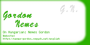 gordon nemes business card